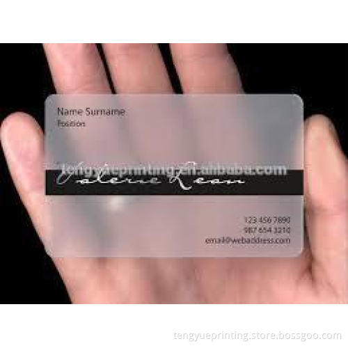 fine custom PET PVC plastic cards